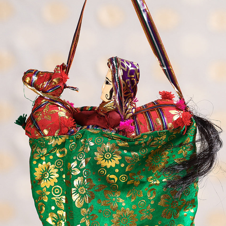  Ghodi Sawar - Rajasthani Handmade Hanging / Kathputli 