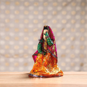  Rajasthani Couple Handmade Puppet / Kathputli Decor Item 
