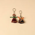  Rajasthani Puppet Couple Handmade Keychain