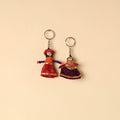  Rajasthani Puppet Couple Handmade Keychain