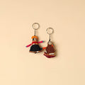  Rajasthani Puppet Couple Handmade Keychain