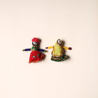  Rajasthani Puppet Couple Handmade Magnet