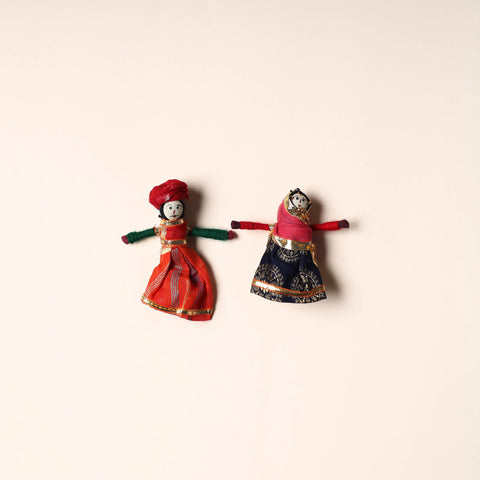  Rajasthani Puppet Couple Handmade Magnet