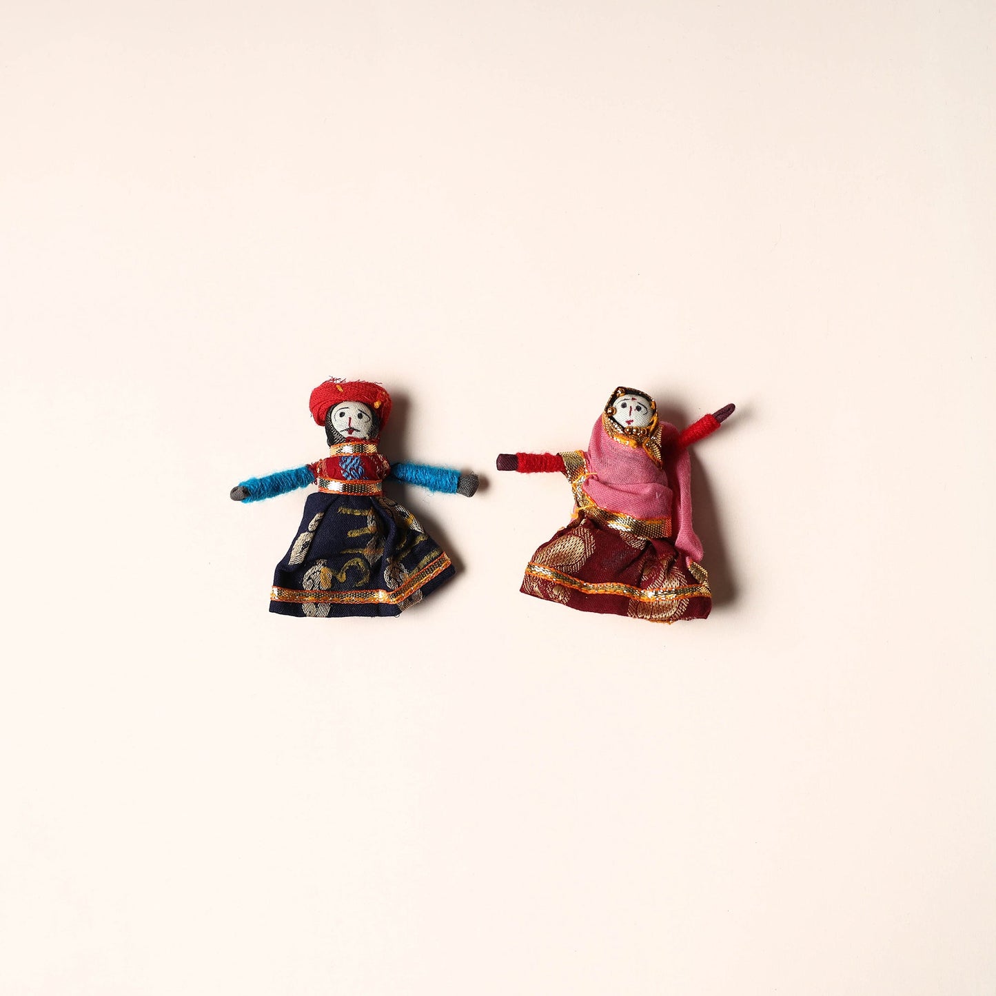  Rajasthani Puppet Couple Handmade Magnet