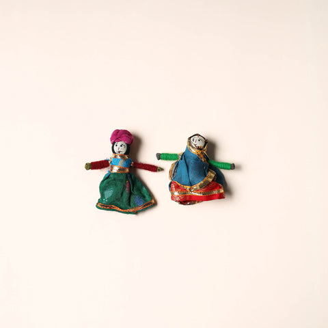  Rajasthani Puppet Couple Handmade Magnet