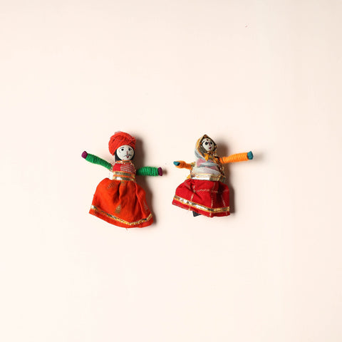  Rajasthani Puppet Couple Handmade Magnet