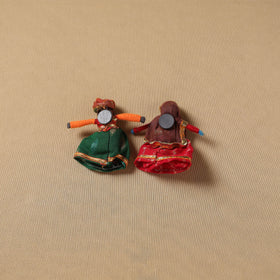Rajasthani puppet couple handmade magnet (set of 2) 31