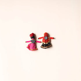  Rajasthani Puppet Couple Handmade Magnet