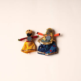 Rajasthani Puppet Couple Handmade Magnet