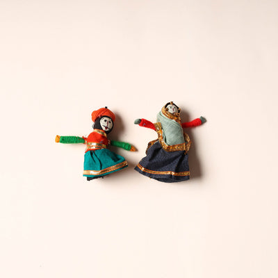  Rajasthani Puppet Couple Handmade Magnet