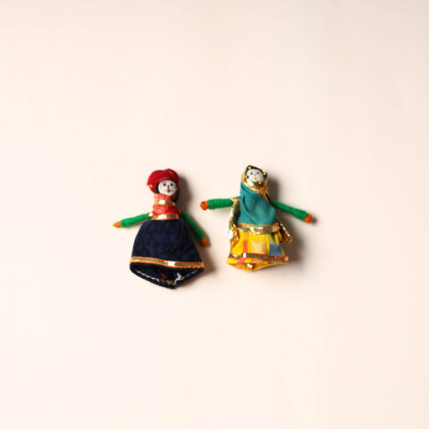  Rajasthani Puppet Couple Handmade Magnet