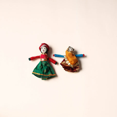  Rajasthani Puppet Couple Handmade Magnet
