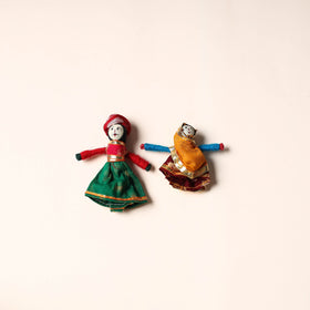  Rajasthani Puppet Couple Handmade Magnet