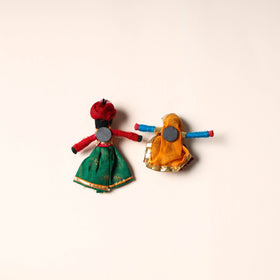  Rajasthani Puppet Couple Handmade Magnet