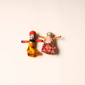  Rajasthani Puppet Couple Handmade Magnet