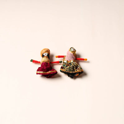  Rajasthani Puppet Couple Handmade Magnet