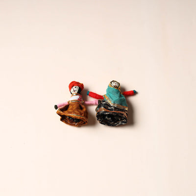  Rajasthani Puppet Couple Handmade Magnet