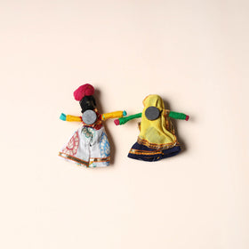  Rajasthani Puppet Couple Handmade Magnet