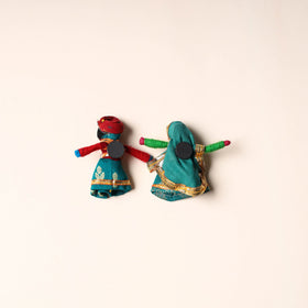  Rajasthani Puppet Couple Handmade Magnet