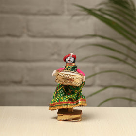  Rajasthani Puppet Couple Handmade Tealight Candle Holders (Set of 2) 