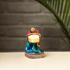  Rajasthani Puppet Couple Handmade Tealight Candle Holders 