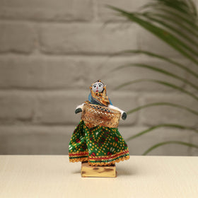  Rajasthani Puppet Couple Handmade Tealight Candle Holders (Set of 2) 