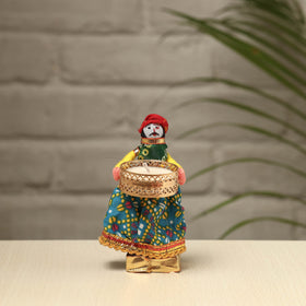  Rajasthani Puppet Couple Handmade Tealight Candle Holders (Set of 2) 