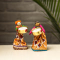  Rajasthani Puppet Couple Handmade Tealight Candle Holders 