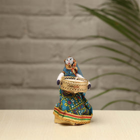  Rajasthani Puppet Couple Handmade Tealight Candle Holders (Set of 2) 