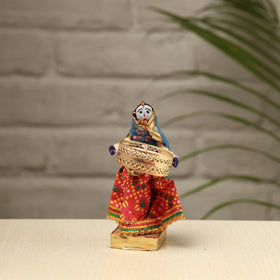  Rajasthani Puppet Couple Handmade Tealight Candle Holders (Set of 2) 