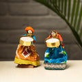  Rajasthani Puppet Couple Handmade Tealight Candle Holders 