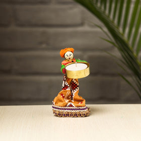  Rajasthani Puppet Couple Handmade Tealight Candle Holders 
