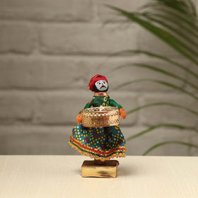  Rajasthani Puppet Couple Handmade Tealight Candle Holders (Set of 2) 