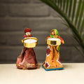  Rajasthani Puppet Couple Handmade Tealight Candle Holders 