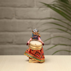  Rajasthani Puppet Couple Handmade Tealight Candle Holders (Set of 2) 