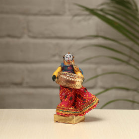  Rajasthani Puppet Couple Handmade Tealight Candle Holders (Set of 2) 