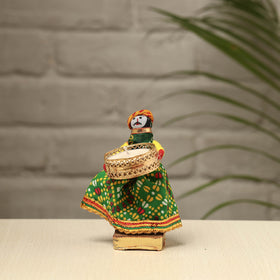  Rajasthani Puppet Couple Handmade Tealight Candle Holders (Set of 2) 