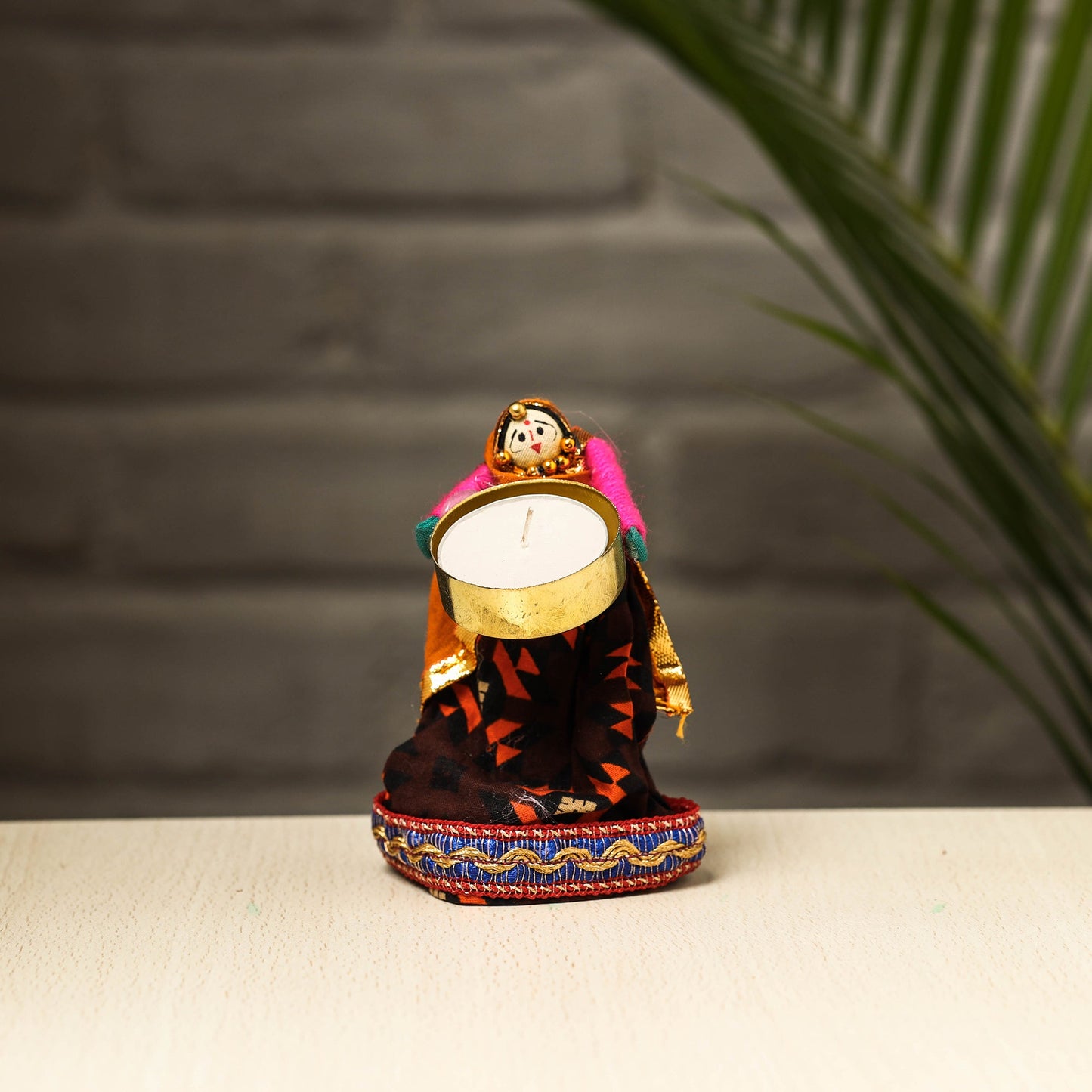  Rajasthani Puppet Couple Handmade Tealight Candle Holders 