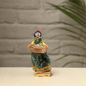  Rajasthani Puppet Couple Handmade Tealight Candle Holders (Set of 2) 