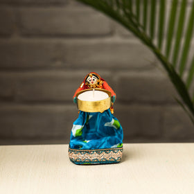  Rajasthani Puppet Couple Handmade Tealight Candle Holders 