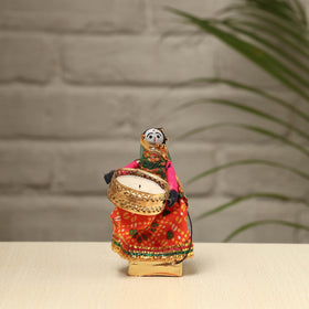  Rajasthani Puppet Couple Handmade Tealight Candle Holders (Set of 2) 