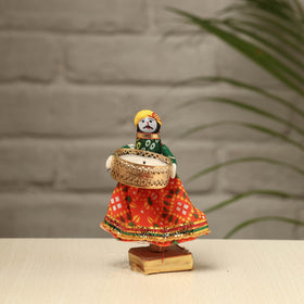  Rajasthani Puppet Couple Handmade Tealight Candle Holders (Set of 2) 