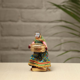  Rajasthani Puppet Couple Handmade Tealight Candle Holders (Set of 2) 