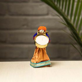  Rajasthani Puppet Couple Handmade Tealight Candle Holders 