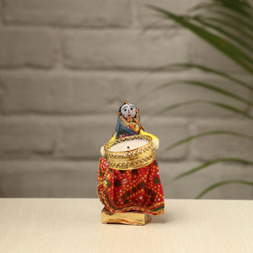  Rajasthani Puppet Couple Handmade Tealight Candle Holders (Set of 2) 