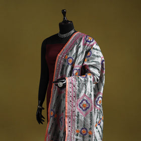 Ranihati chapa work chanderi silk hand embroidery dupatta