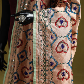 Ranihati chapa work chanderi silk hand embroidery dupatta