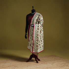 Ranihati chapa work chanderi silk hand embroidery dupatta