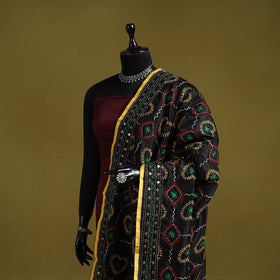 Ranihati chapa work chanderi silk hand embroidery dupatta