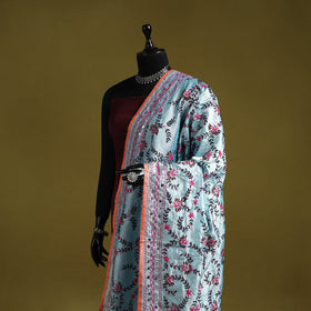 Ranihati chapa work chanderi silk hand embroidery dupatta